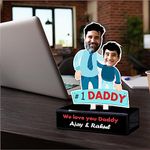 ZOCI VOCI Father's Day Gift for Dad - Caricature Personalized Gifts for Papa | Cool Customized Fathers Day Gift for Dad | Funny Birthday Gifts for Men from Wife, Gifts for Grandpa (Carbon Copy)