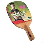 Butterfly NAKP1 Nakama P-1 Table Tennis Racket with 2 Balls-Japanese Penhold Carbon Blade-Sriver 1.7mm Rubbers-ITTF Approved