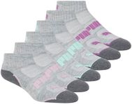 PUMA womens 6 Pack Quarter Crew Soc