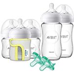 Philips Avent Natural Glass Bottle Baby Gift Set, SCD201/01