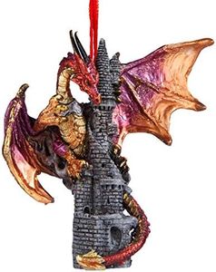 Design Toscano QS291250 Zanzibar, The Gothic Dragon 2012 Holiday Ornament