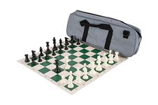 Deluxe Chess Set Combination - Triple Weighted - by US Chess Federation (Gray)