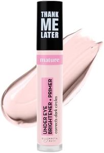 Elizabeth Mott Thank Me Later Under Eye Brightener & Primer – Hydrating Color Corrector and Concealer Primer for Dark Circles – Smooth Base for Mature Skin – Lightweight Formula, Fair Shade 5ml