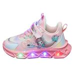 Kids Dress Shoes Light up Shoes Kids Girls Children Sports Shoes With Lights Breathable Princess Lightweight Casual Lighting Kids Up Night Shoes Light Girls Shoes for Rainbow Tennis Shoes for Girls