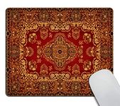 Wasach Rug Mouse pad Vintage Retro Boho Mouse pad Bohemian Ornament Mouse pad Rectangle Mousepad Office Decor Mouse mat Rug Mousepad Desk Accessories