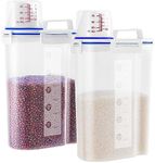 2 Pcs Set Rice Dispenser Storage Co