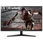 LG Ultragear Gaming Monitor 32GN50R, 32 Inch, 1080p, 165Hz, 5ms, VA Display, NVIDIA G-Sync compatible & AMD FreeSync, Smart Energy Saving, DisplayPort, HDMI