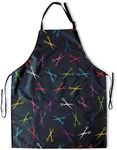 Kawani Adult apron with pockets, chef cooking apron, Hair Stylist, 33×28 IN