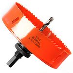 135mm Multi Hole Saw for Wood Cutting, Extra Solid HSS Bi-Metal Drill Bit Circle Cutter for Drywall, Plywood, Fiberboard and Pipe Vent