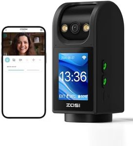 ZOSI Telecamera WiFi Interno, 4MP Videocamera sorveglianza 5G/2,4 GHz, Schermo da 2,8 pollici, Audio a 2 vie, Visione Notturna, Rilevamento del Movimento, Compatibile con Alexa, C520M