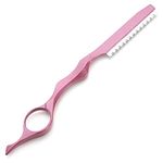 Hair Styling Razor Hair Thinning Comb Professional Thinning Razor Hair Cutting Texturizing Razors Hair Cutting Tool for Salon Home Use(Pink)