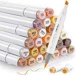 36 Skin-Tone Colors Alcohol Markers