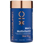 Nutriburst Men’s Multivitamin - Immune System & Mental Performance - Contains 16 Micronutrients; B2, B3, B5, B6, B12, A, C, D - Vegan Sugar Free Supplement - 60 Berry Gummies - 1 Month Supply