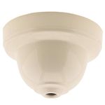 3 Pack - Reproduction Ceiling Rose Cup for use in Retro Ceiling Pendant in Bakelite with Applied Ivory Finish