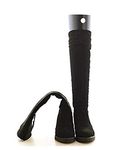 SYBL 2 Pairs(4 Sheets) Boot Shaper Form Inserts Tall Boot Support Shaper Thicken Shoe Tree Shape Holder for Women and Men,Black 16 Inches