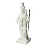 Small Athena Minerva Greek Roman Goddess Cast Alabaster Sculpture Statue 16 cm