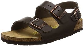 Birkenstock Milano Sandals Birko-Flor Regular Width Dark Brown (46 M EU), 46 M EU/15-15.5 B(M) US Women/13-13.5 B(M)US Men