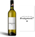 Bridesmaid Proposal Wine Label - Will You Be My Bridesmaid - Wedding - Bridesmaid - for Bridesmaids - Best Friend - WBL43