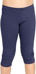 Girl's Oh So Soft Capri Leggings Navy Blue Small