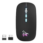 HOTLIFE LED Wireless Mouse, Slim Re