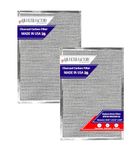 2-Pack Air Filter Factory Replacement For Broan BPSF30 99010308 QS WS NON-Ducted Measures 10.82 Inches Wide X 13.31 Inches Length X .093 Inches Thick Range Hood Charcoal Carbon Filters