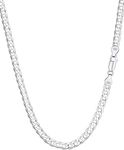 Silver Chain Men Chain Necklace Wom