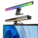 BlitzMax RGB Monitor Light Bar, Computer Monitor Lamp for Eye Caring,3000-6000K&RGB Backlight,Touch Control with Memory Function, e-Reading Desk Lamp,LED Light for PC/Office/Gaming
