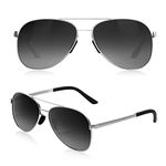 LUENX Men Sunglasses Polarized womens - Gradient Black lens UV 400 Protection 60MM