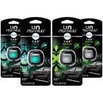 Febreze Car Air Fresheners, Unstopables Fresy & Paradise Scents, Odor Eliminator for Strong Odors Car Vent Clips (4 Count)