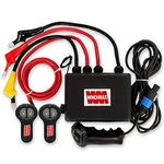 Winchmax Complete 12V Electric Winch Control Box, 4.5m Wander Lead with Big Grip Controller. Twin Long Range Wireless Remote Controls. Tough ABS Two-part Case.