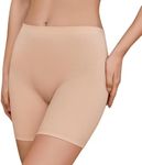 Under Dress Shorts for Women Breathable Slip Shorts Soft Lightweight Boyshorts Anti Chafing Underwear Womens Boxers Nude XL