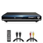 Region Free DVD Players for TV, 2024 Compact DVD Players for Home with HDMI Output | DVD CD Player with USB Input | HDMI & RCA Cable Included, Plays All Regions and Formats (Not Plays Blu-ray Discs)