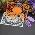 Amlaiworld Flower Heart Metal Cutting Dies Stencils DIY Scrapbooking Album Paper Card Craft (C)