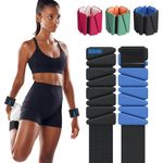 SPORTBIT Wrist & Ankle Weights for Women - Set of 2 (1lb Each), Silicone Surface, Adjustable Strap - Leg Weights, Wrist weights for Walking, Running, Yoga, Pilates, Dance, Aerobics, and More