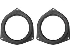 Orgrimmar 2 Pcs 6.5" Plastic Car Speaker Spacers Adapter Black Mounting Spacer Adaptor Ring for Toyota/Crown/Reiz/BYD F3