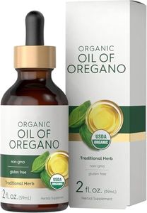 Organic Oregano Oil 59mL (2 fl oz) – Extra Strength 80% Carvacrol, Wild Mediterranean, Cold Pressed, Alcohol Free – Vegan Liquid Drops for Immune Support & Daily Wellness