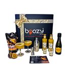 Boozy Pornstar Martini Cocktail Shaker Set In Gift Box, With x2 Glasses & Shaker, 500ml, 7-9 servings, 17% ABV, Featuring Premixed Cocktail, Orange Juice, Prosecco, Jigger, Shot Glasses