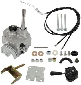 Silscvtt Go Kart Forward Reverse Gearbox 3 Shift Modes Replacement for 30 Series Torque Converter 2hp-13hp Engine 212cc GearBox 4 Stroke 35/40/41/420 12/10T Chain Go Kart