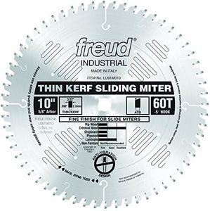 Freud LU91M010 10-Inch 60 Tooth ATB Crosscutting Miter Saw Blade with 5/8-Inch Arbor