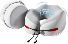 Neck Pillow for Traveling, Airplane Pillow Memory Foam Neck Pillow with Portable Box, Portable Travel Essentials Travel Neck Pillows for Men Women Gifts Car Plane Flight Sleeping Travelrest