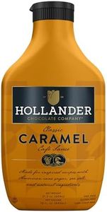 Hollander Caramel Café Sauce | GMO Free, Corn Syrup Free, Soy/Gluten Free |15 fl. oz. Squeeze Bottle | Flip Cap