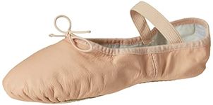 Bloch Women's Dansoft Full Sole Leather Ballet Slipper/Shoe Dance, Pink, 7 Wide