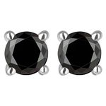 GIVA 925 Silver Black Lover Stud Earrings | Gifts for Girlfriend, Gifts for Women and Girls | With Certificate of Authenticity and 925 Stamp | 6 Month Warranty*