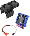 VXL-3s ESC Cooling Fan and Motor Dual Fan, Fit for 1/10 Traxxas Slash 4×4 VXL/Rustler 4X4 VXL/Stampede 4X4 VXL/Hoss 4×4 VXL/Velineon VXL 3s Cooling Fan, Black