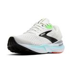 Brooks Men’s Adrenaline GTS 24 Supportive Running Shoe, White/Gecko/Atomizer, 11.5