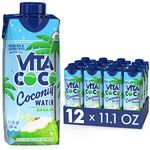 Vita Coco Organic Coconut Water, Pure - Naturally Hydrating Electrolyte Drink - Smart Alternative to Coffee, Soda, and Sports Drinks - Gluten Free - 11.1 Fluid Ounce (Pack of 12)