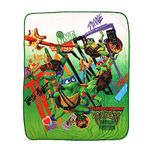 Teenage Mutant Ninja Turtles Kids Fleece Blanket EXPRESSIONS Throw for Toddlers Teens, All Season Super Soft Comfy Blanket, Best Gifts for Boys Girls, 50x60 inches (Official Nickelodeon Product)