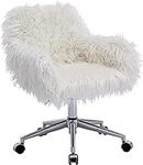 HomVent Faux Fur Vanity Chairs with