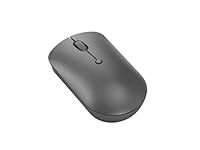 Lenovo 540 USB-C Wireless Compact Mouse (UBS-C charging, 2400 DPI, Red optical sensor) - Storm Grey