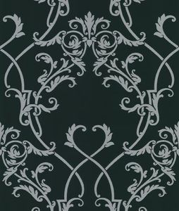 Brewster Beacon House Ink Black White Neutral Chandelier Wallpaper, 20.5-Inch by 396-Inch, 283-46902